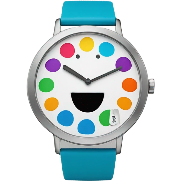 watch wioth happy face on it emoji