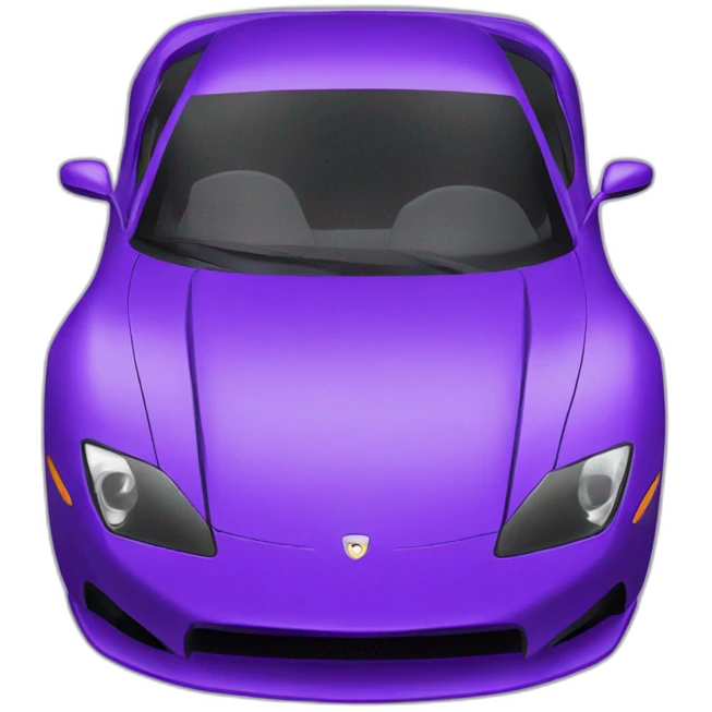 A purple sports car emoji