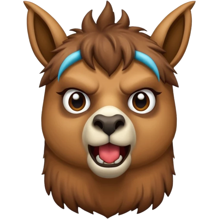 spitting llama emoji