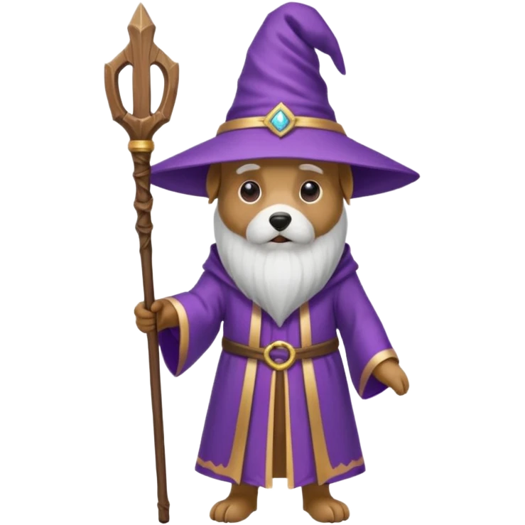 Dog wizard emoji