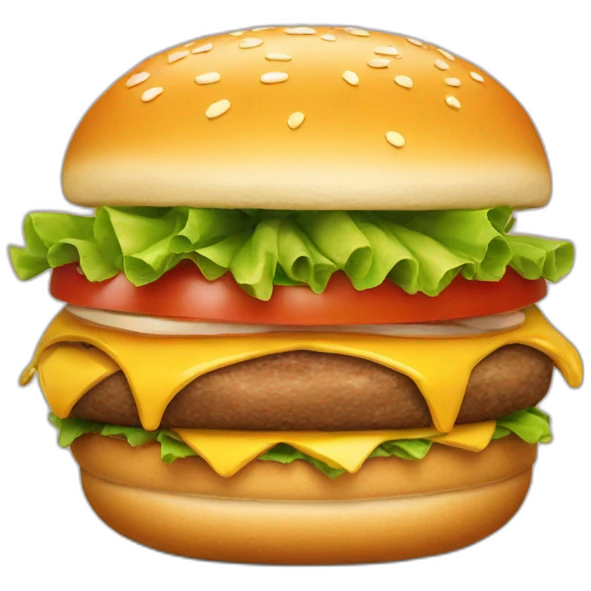 cute burger emoji