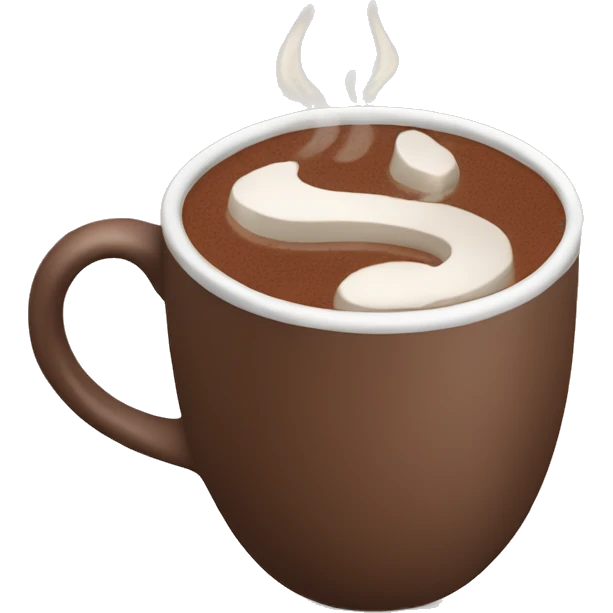 Hot chocolate in a mug emoji