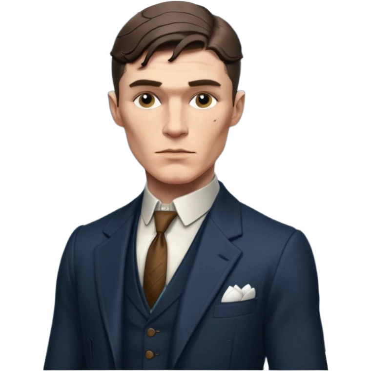 Thomas Shelby with a six pack emoji