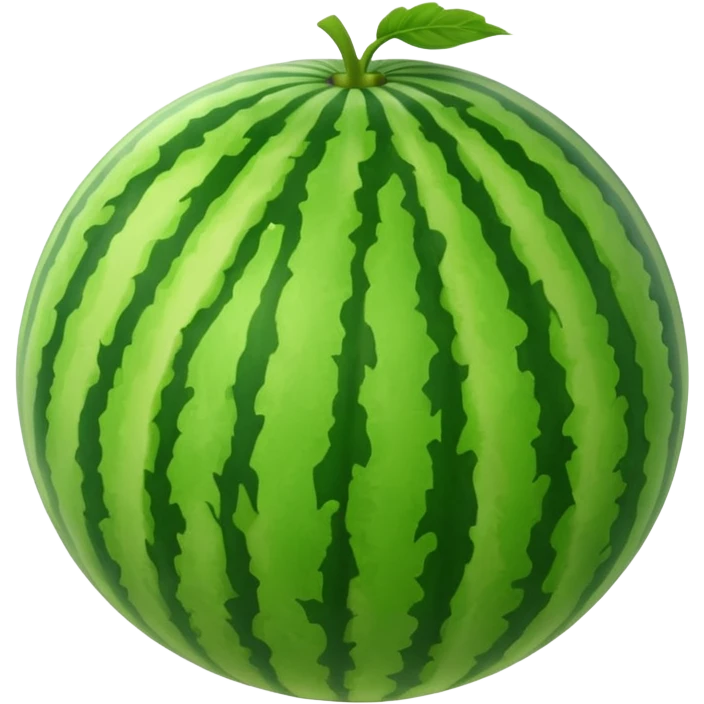not sliced watermelon emoji