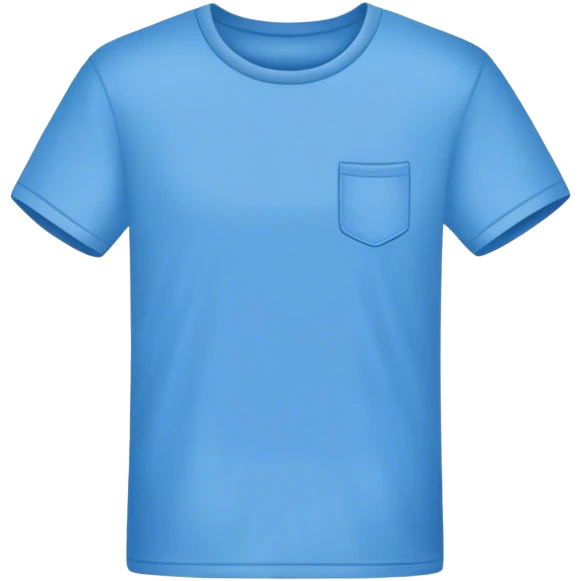 A blue T shirt emoji