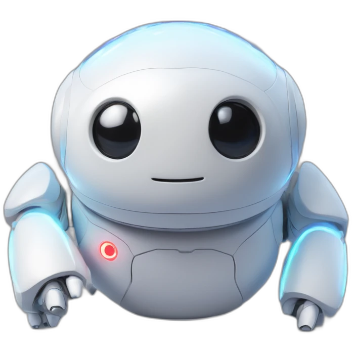 A holographic Baymax on watch, holographic, unreal engine 5 emoji