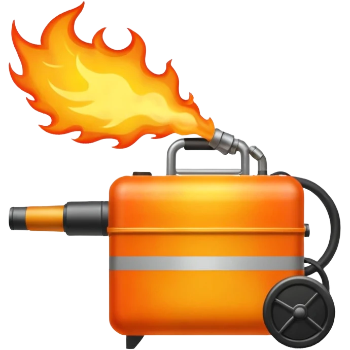 big flame thrower emoji