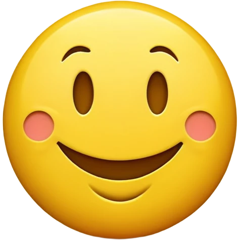 Yellow normal smiley face but he smirks really satisfied emoji
