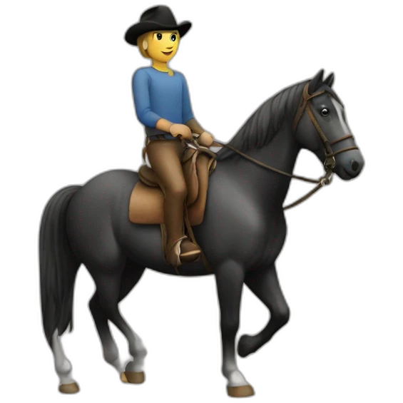 A horseman Work for education emoji