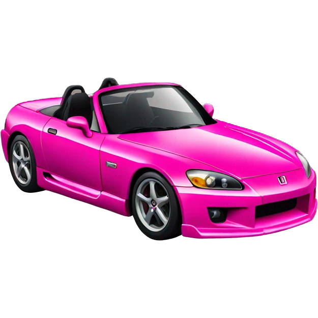 hot pink honda s2000 emoji