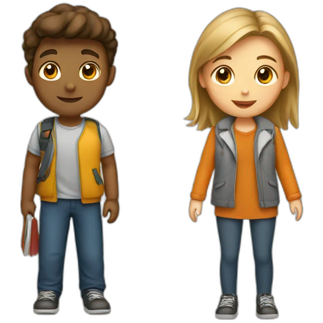 STUDENT, BOY AND GIRL emoji