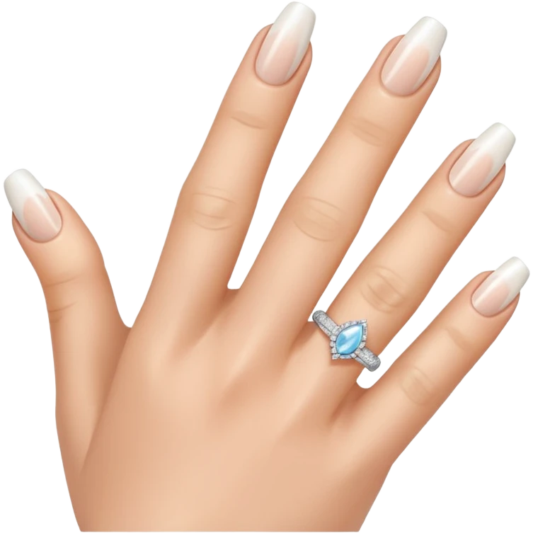 Маникюр френч emoji