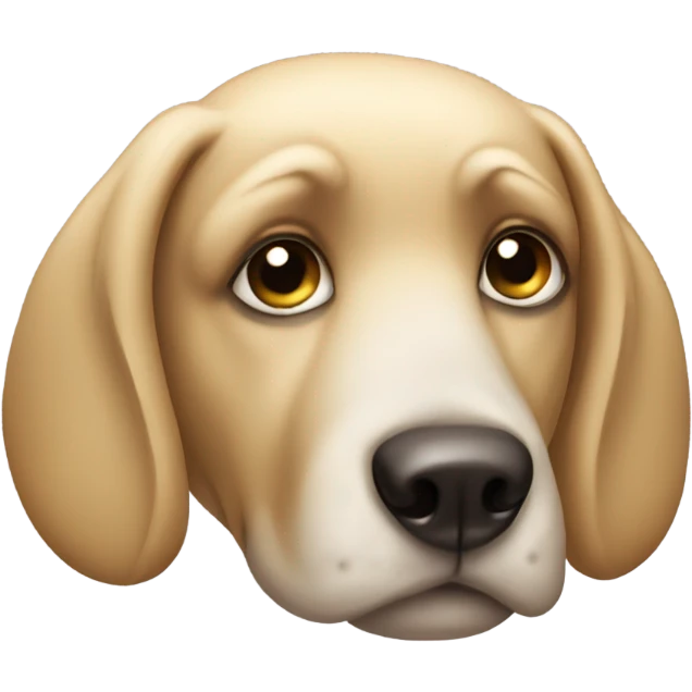 Crying dog emoji