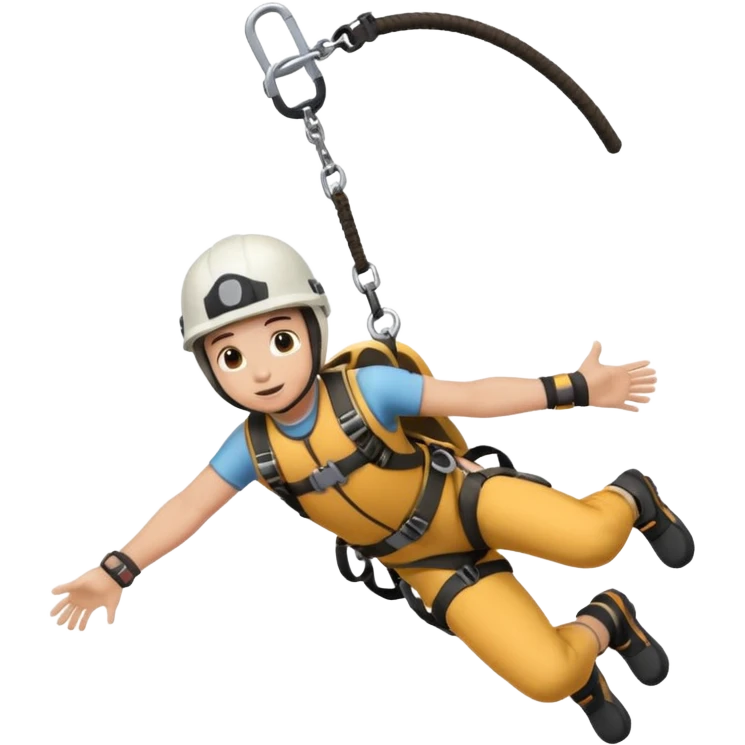 a model bunjee jumping emoji