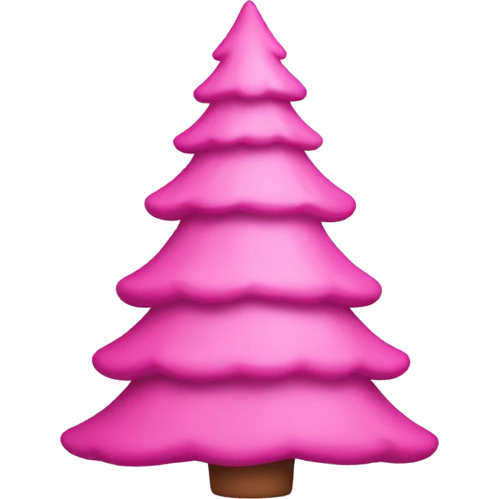 pink Christmas tree emoji
