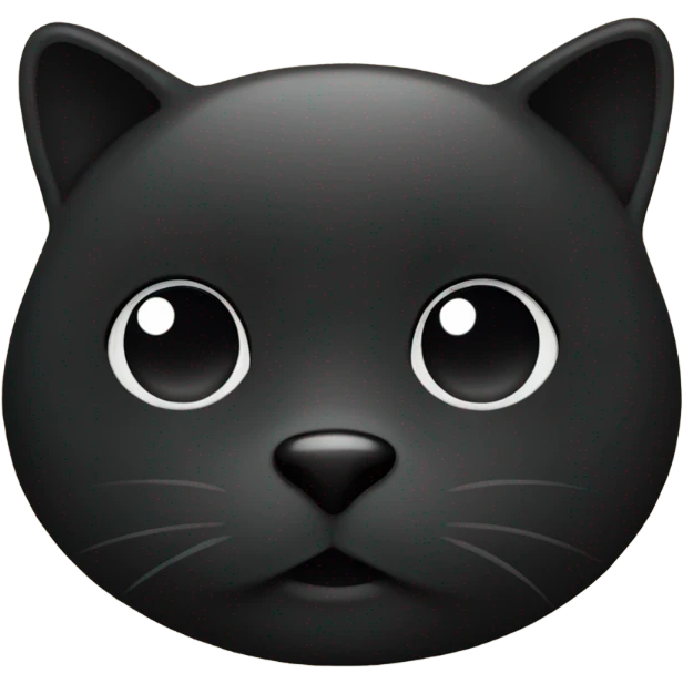 Card with Black colour emoji