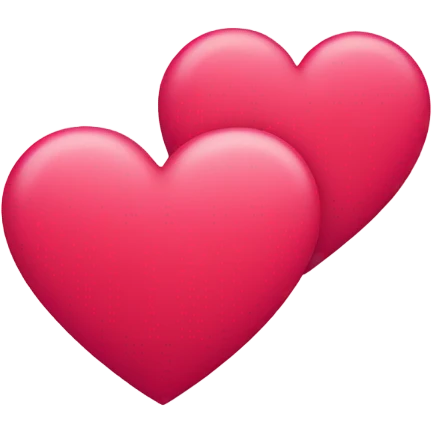 Red and pink heart combo emoji