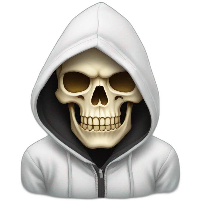 skull in hoodie emoji