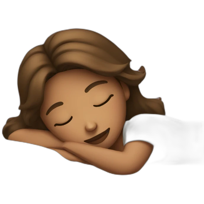 Girl want to sleep emoji