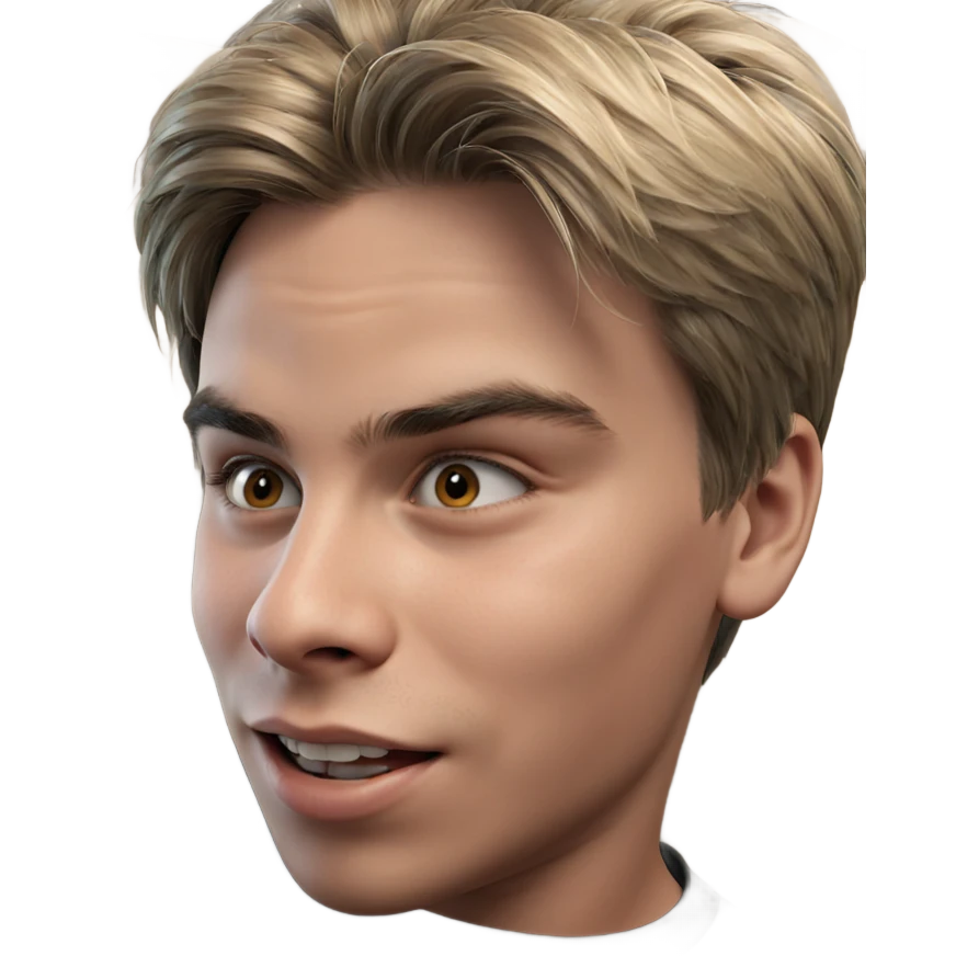 realistic portrait of boy emoji