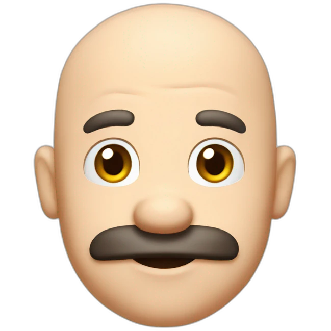 Bald mario emoji