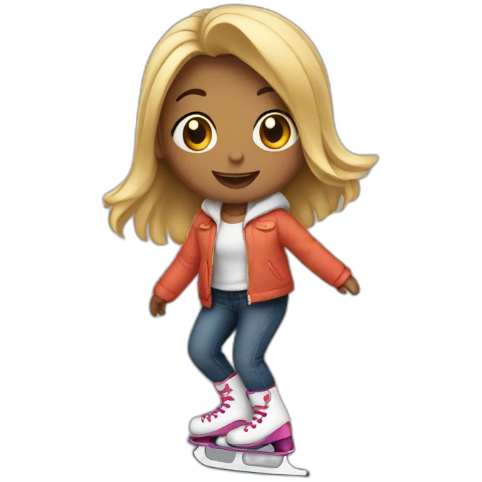 Girl on skates  emoji