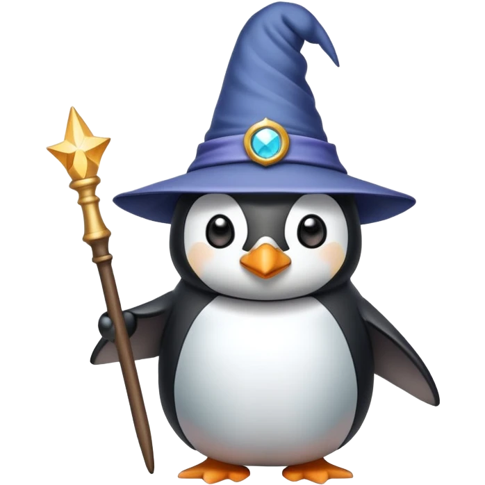 Penguin Wizard emoji
