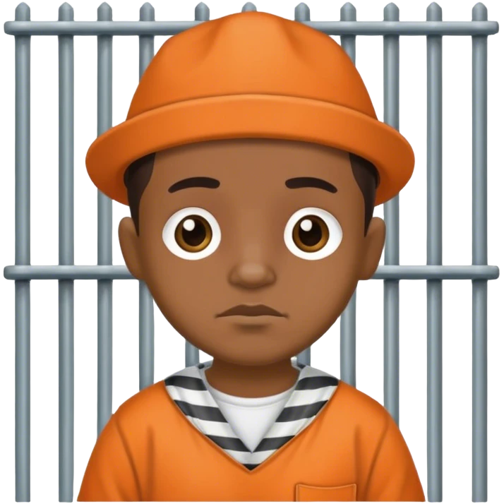 Pancho wearing a prison outfit  emoji