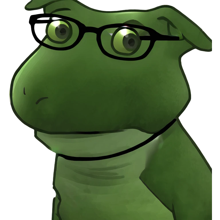 Perro con lentes emoji