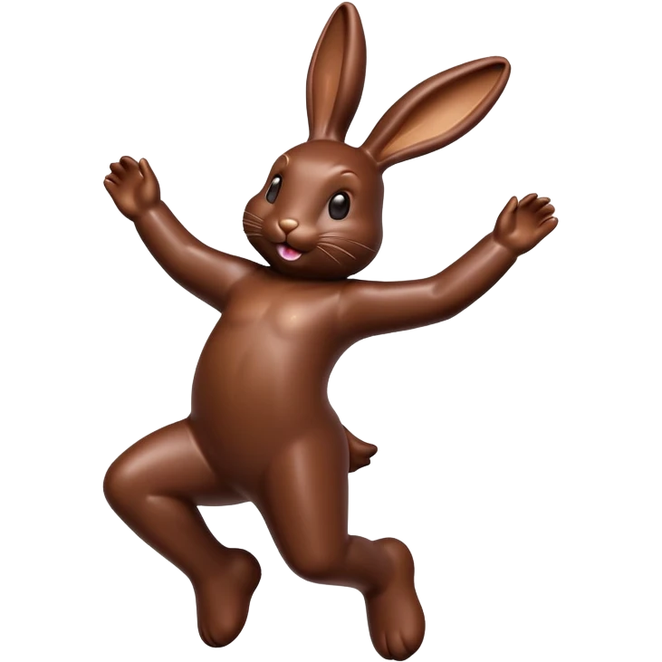 Chocolate bunny Dance emoji