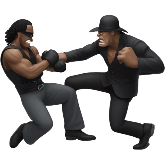 The undertaker beating up a guy emoji