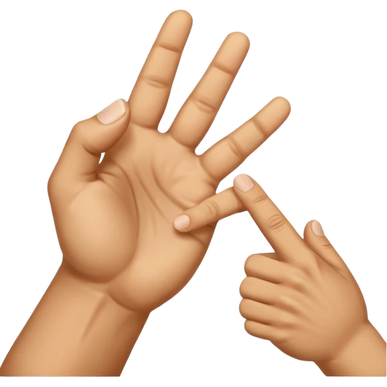 Chinese fist and palm hand gesture emoji