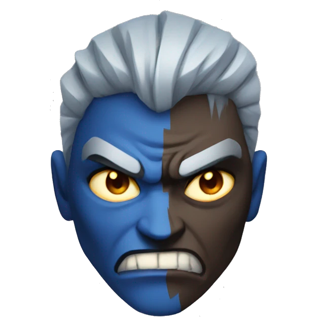 Blue kayn angry  emoji