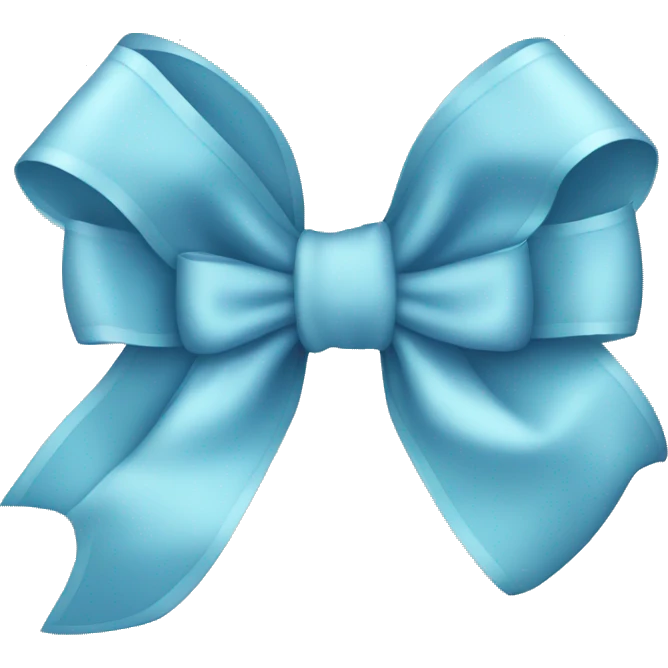 A light blue bow  emoji