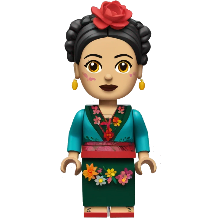 Frida Kahlo lego full body emoji