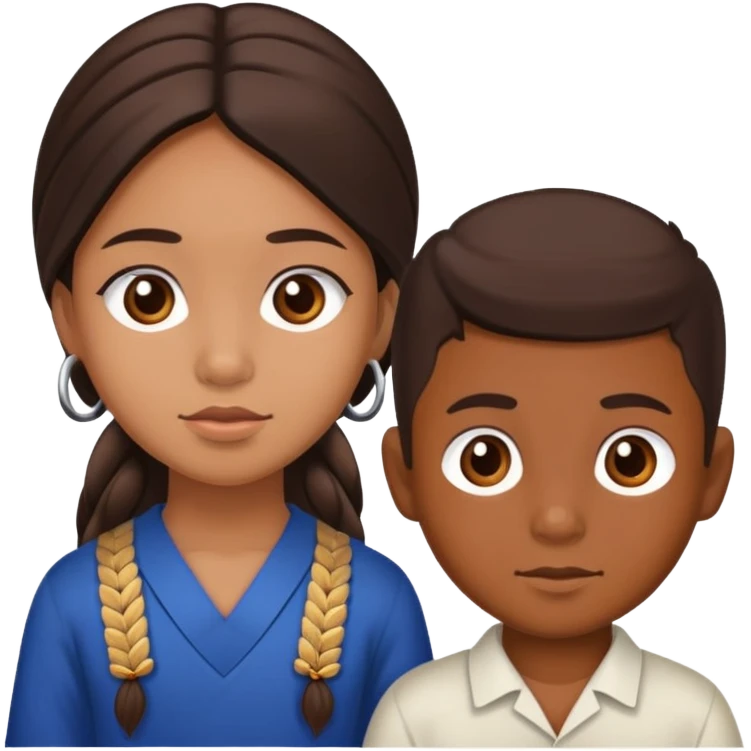 Chamorro girl and Phillipano boy emoji
