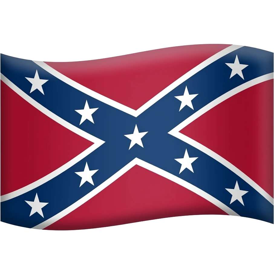 Confederate states flag emoji