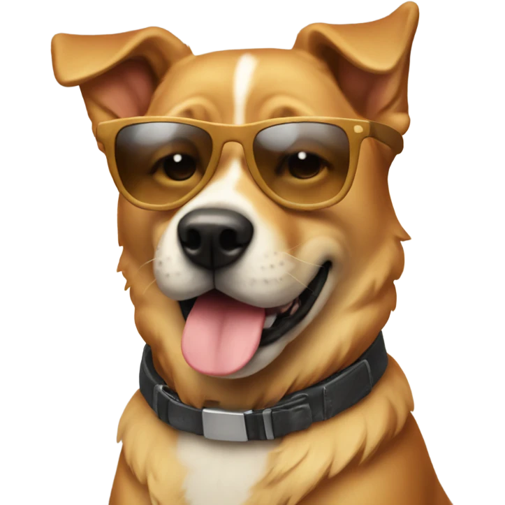 Cool dog emoji