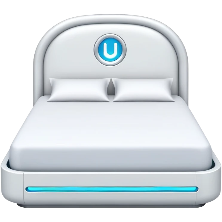 futuristic bed emoji