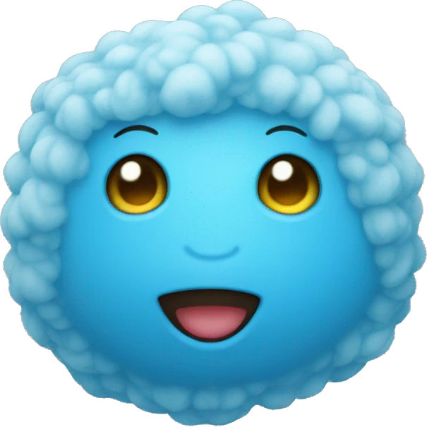 blue plush toy emoji