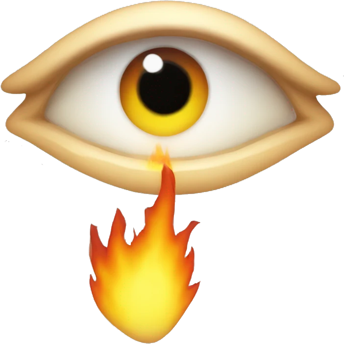 burning eye emoji