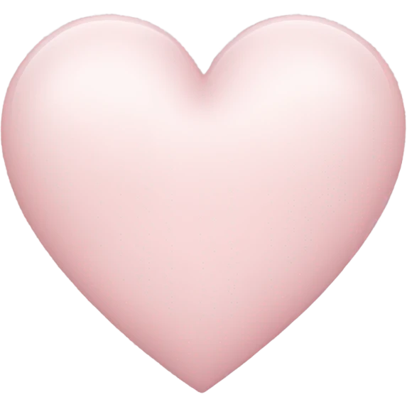 Really pale pink heart emoji