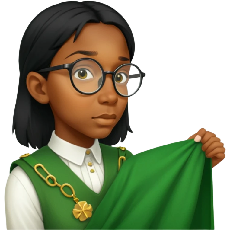 Wearing a Green Kilt emoji