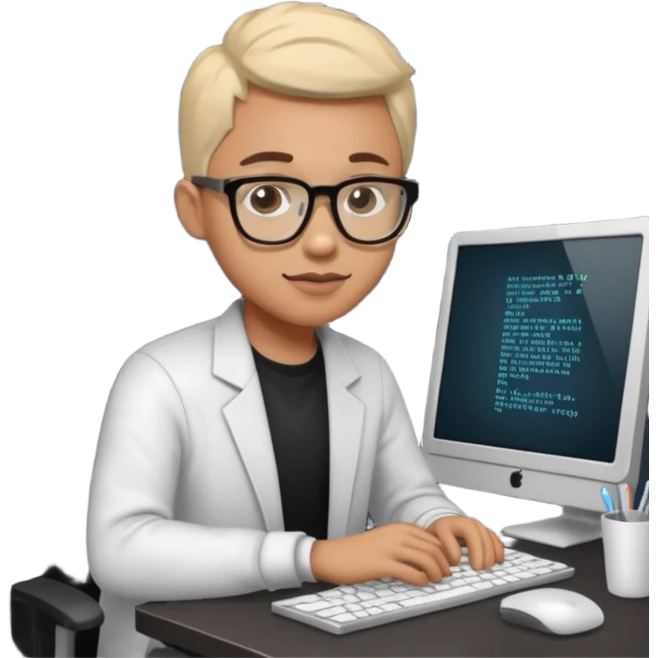Black web developer  emoji
