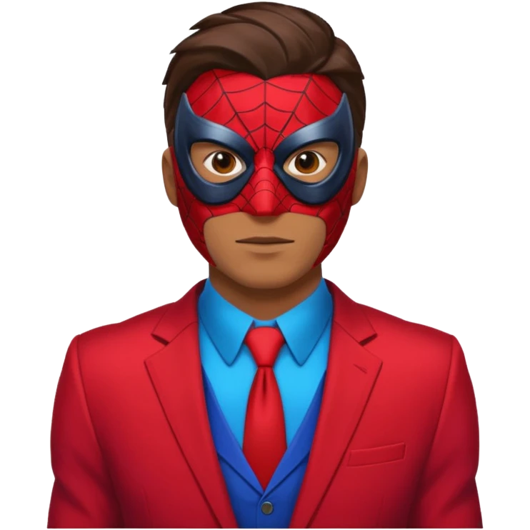 Web-Slinger hero fake emoji