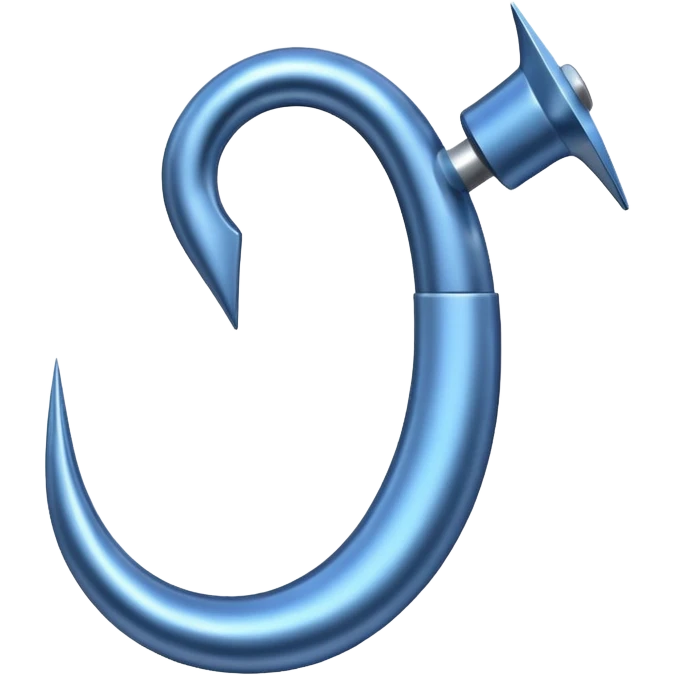 Ein Haken in ein blaues vierek emoji