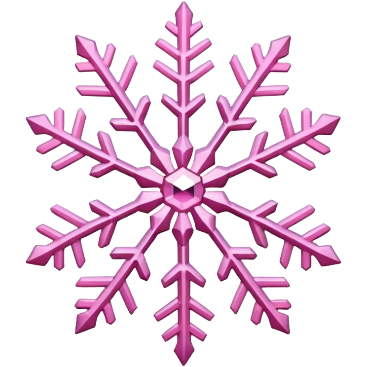 pink snowflake emoji