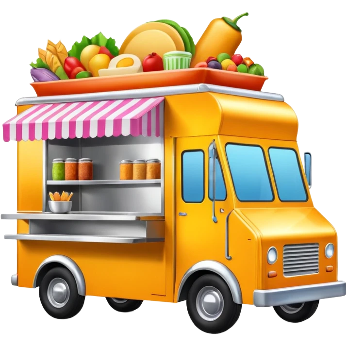 generate me a 3D food truck emoji