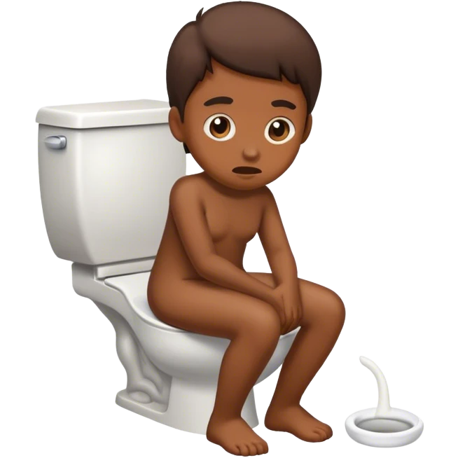 pooping on the toilet  emoji