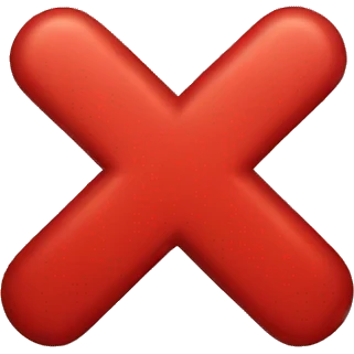 red x emoji